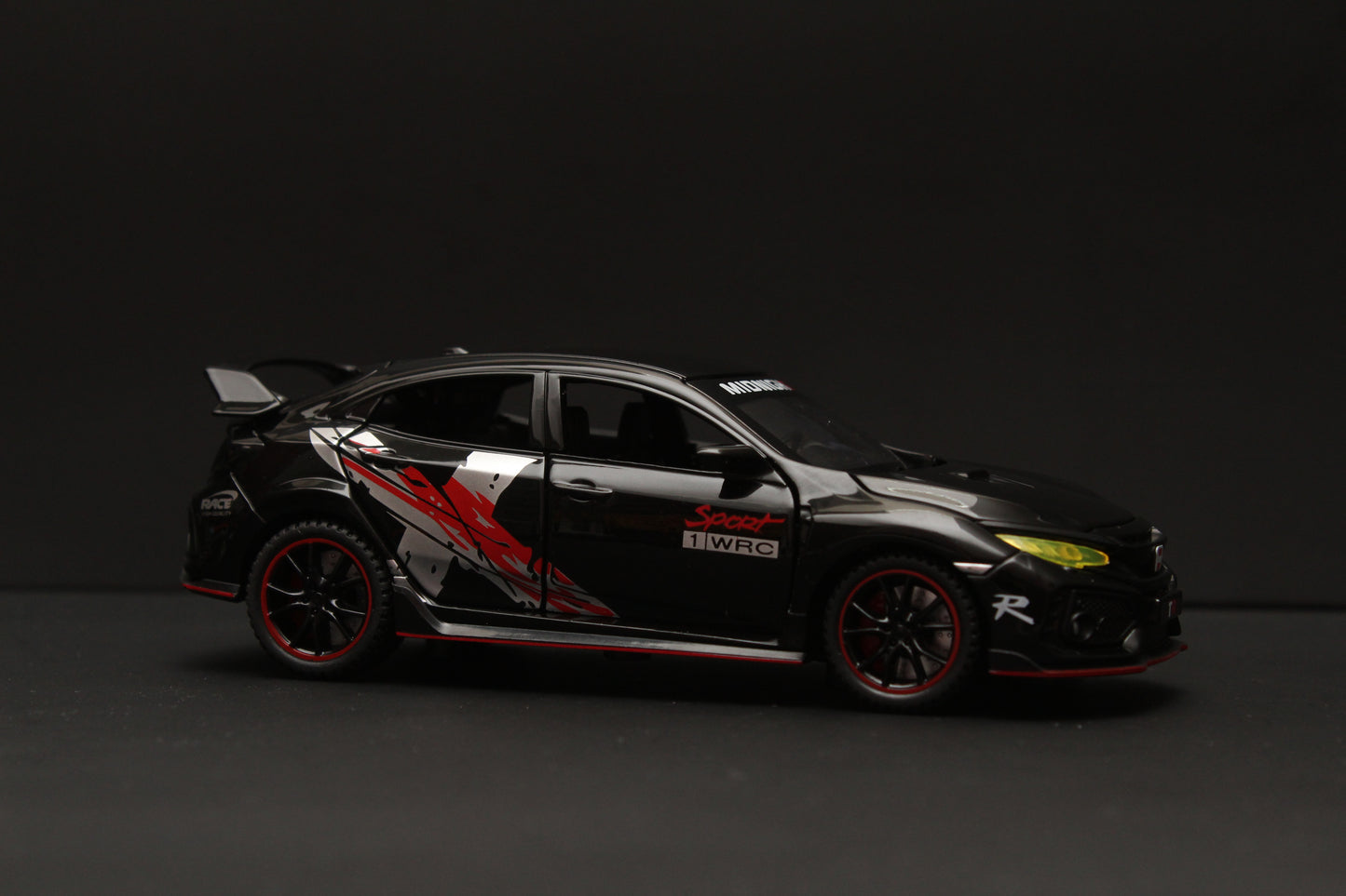 1:32 Honda Civic Black Diecast -  Kunju Vandi  