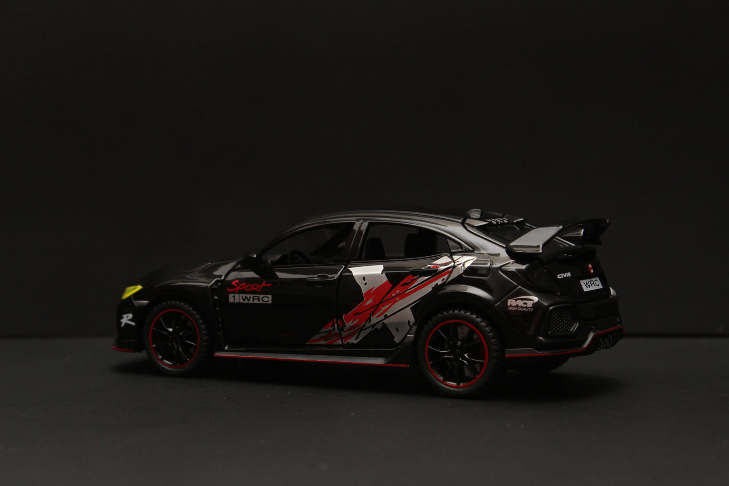 1:32 Honda Civic Black Diecast -  Kunju Vandi  