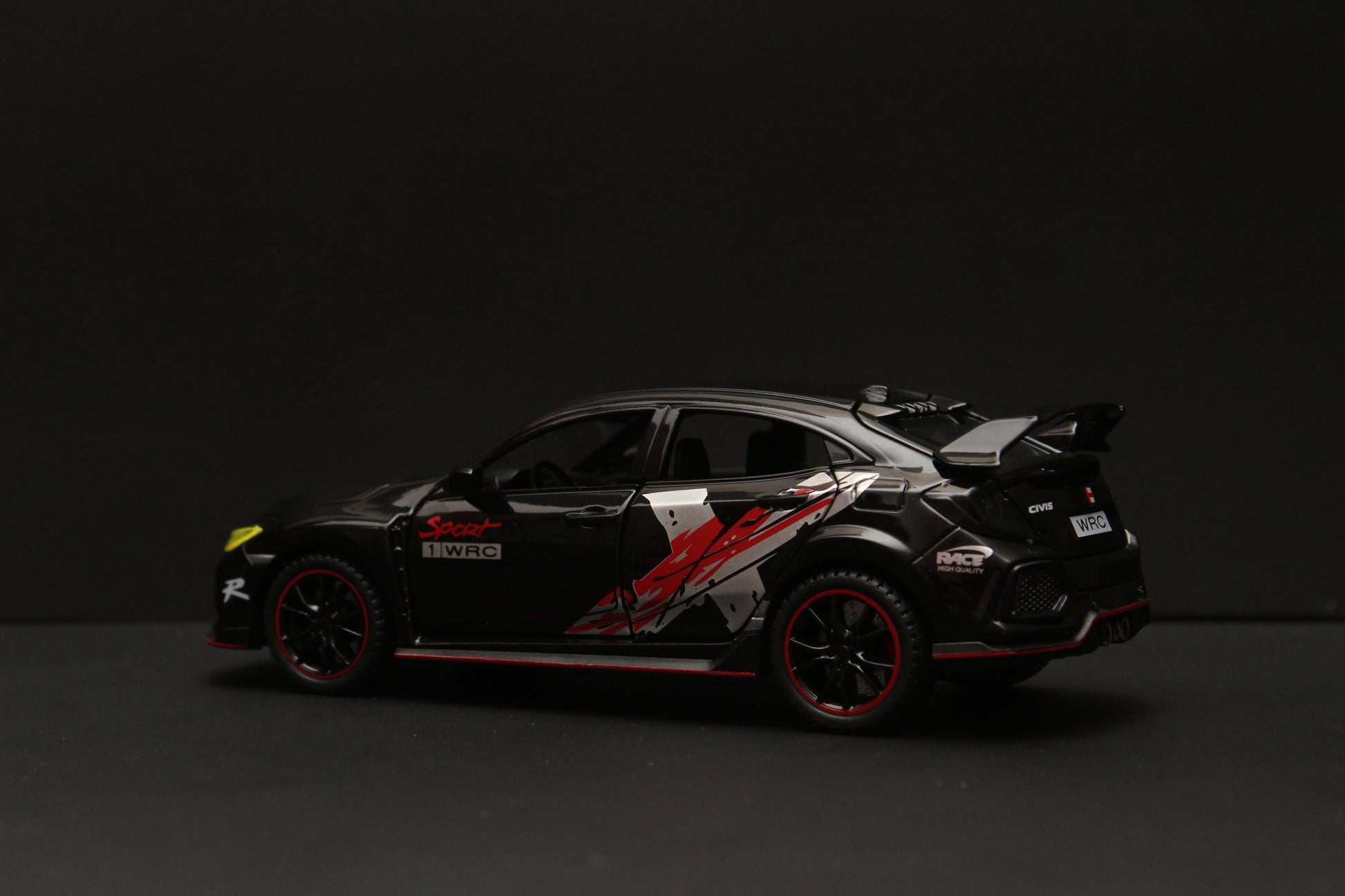 1:32 Honda Civic Black Diecast -  Kunju Vandi  