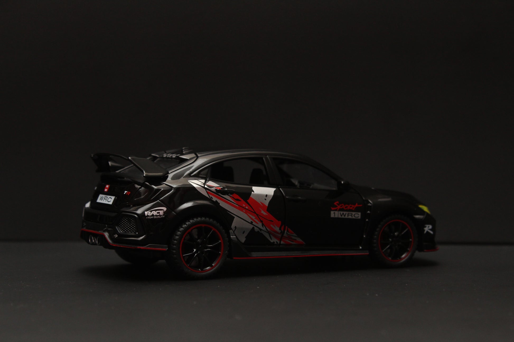 1:32 Honda Civic Black Diecast -  Kunju Vandi  