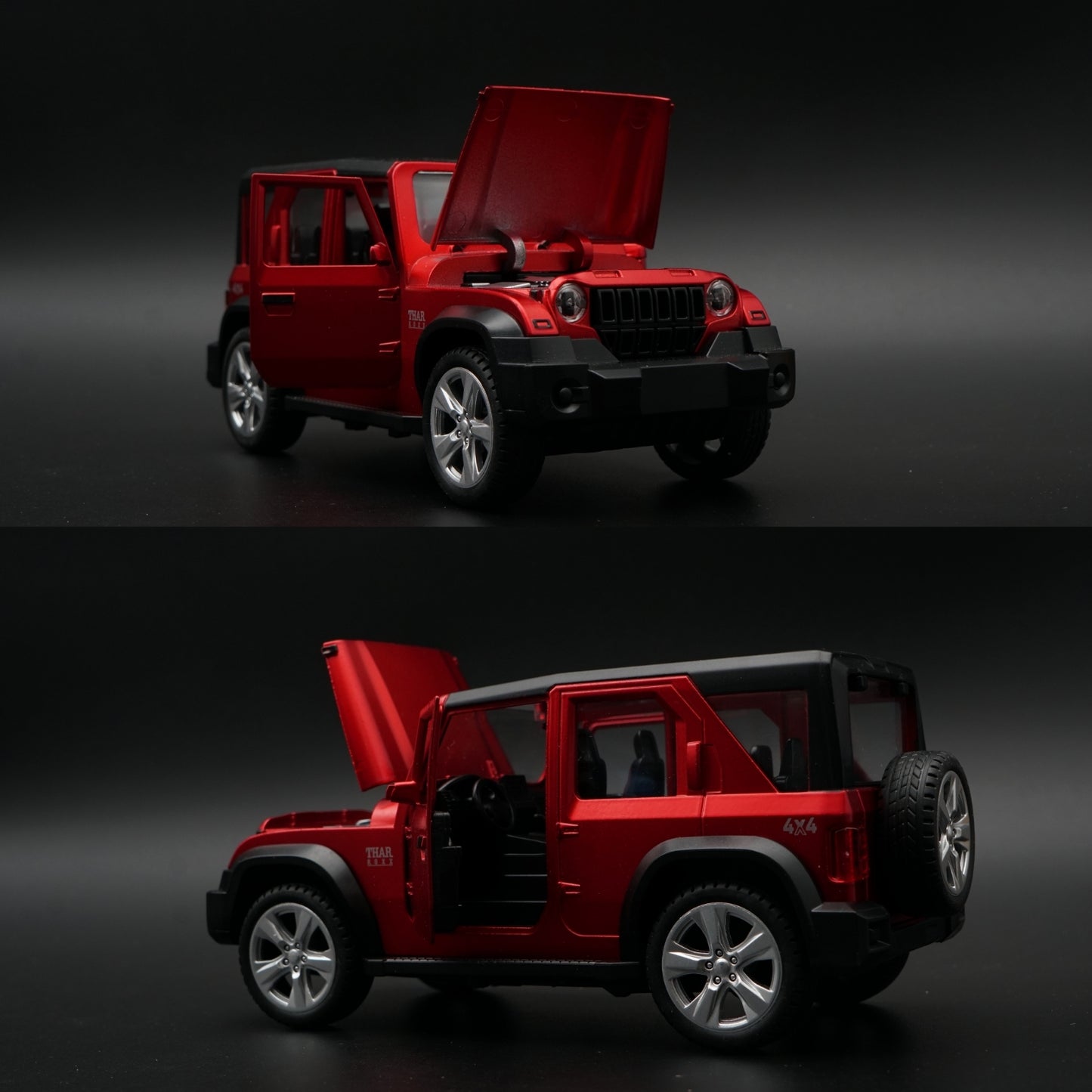 1:32 Mahindra Thar SUV Model – Red , STOCK CLEARING -  Kunju Vandi  