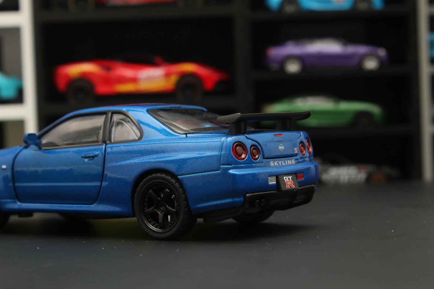 1:32 Nissan GTR R34 , (Blue) -  Kunju Vandi  