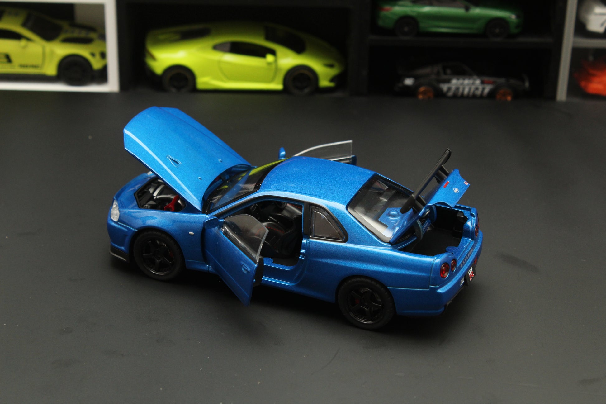 1:32 Nissan GTR R34 , (Blue) -  Kunju Vandi  