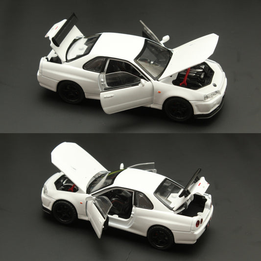 1:32 Nissan GTR R34 , (White) -  Kunju Vandi  