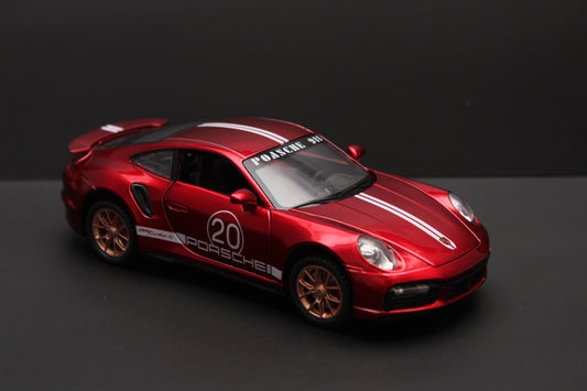 1:32 Porsche 911 turbo Diecast (Red) -  Kunju Vandi  