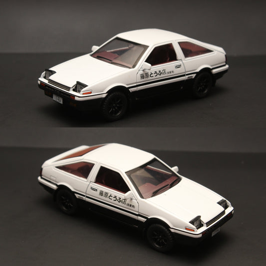 1:32 Toyota Trueno AE86 Diecast (White) -  Kunju Vandi  