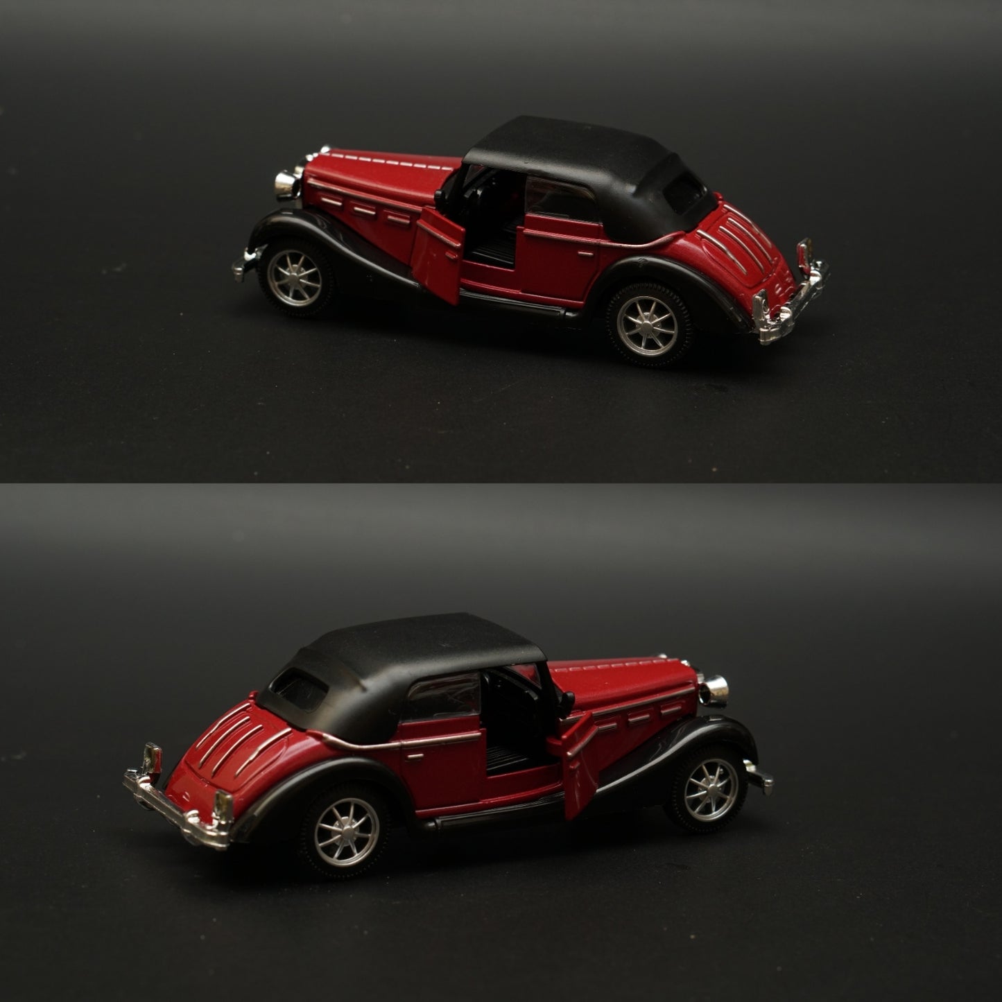 1:36 1932 Horch Vintage Car Brown (Hard top) -  Kunju Vandi  