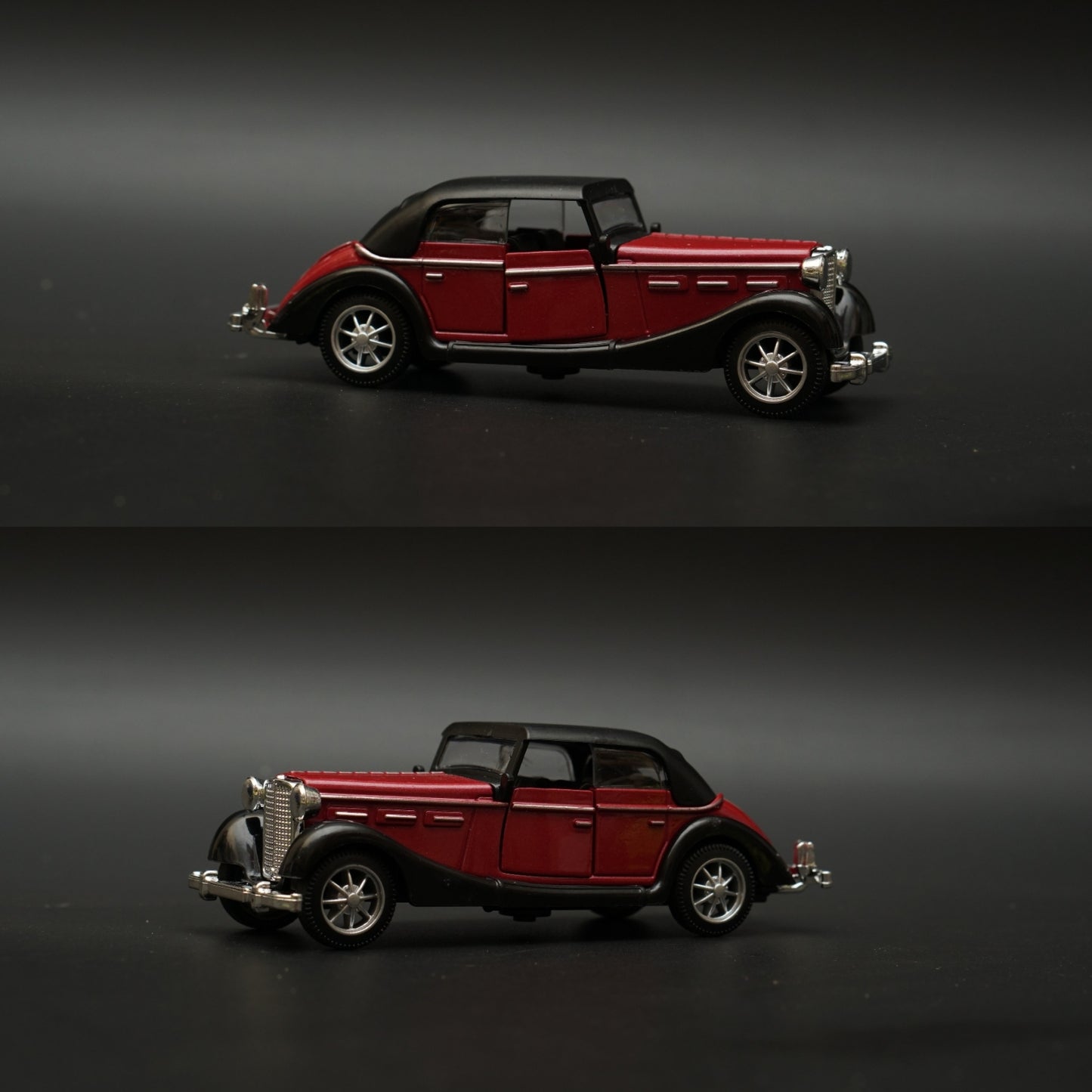 1:36 1932 Horch Vintage Car Brown (Hard top) -  Kunju Vandi  