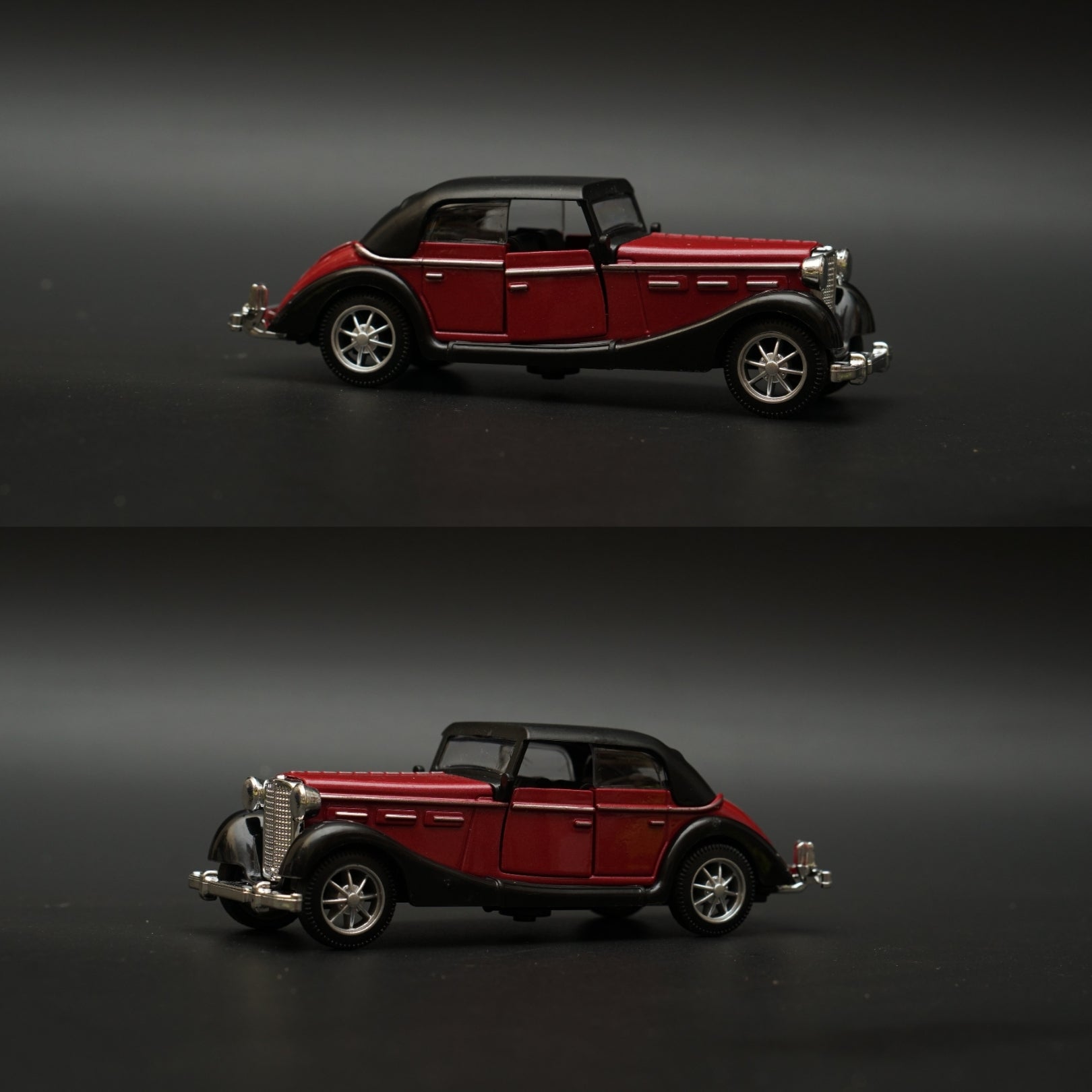 1:36 1932 Horch Vintage Car Brown (Hard top) -  Kunju Vandi  