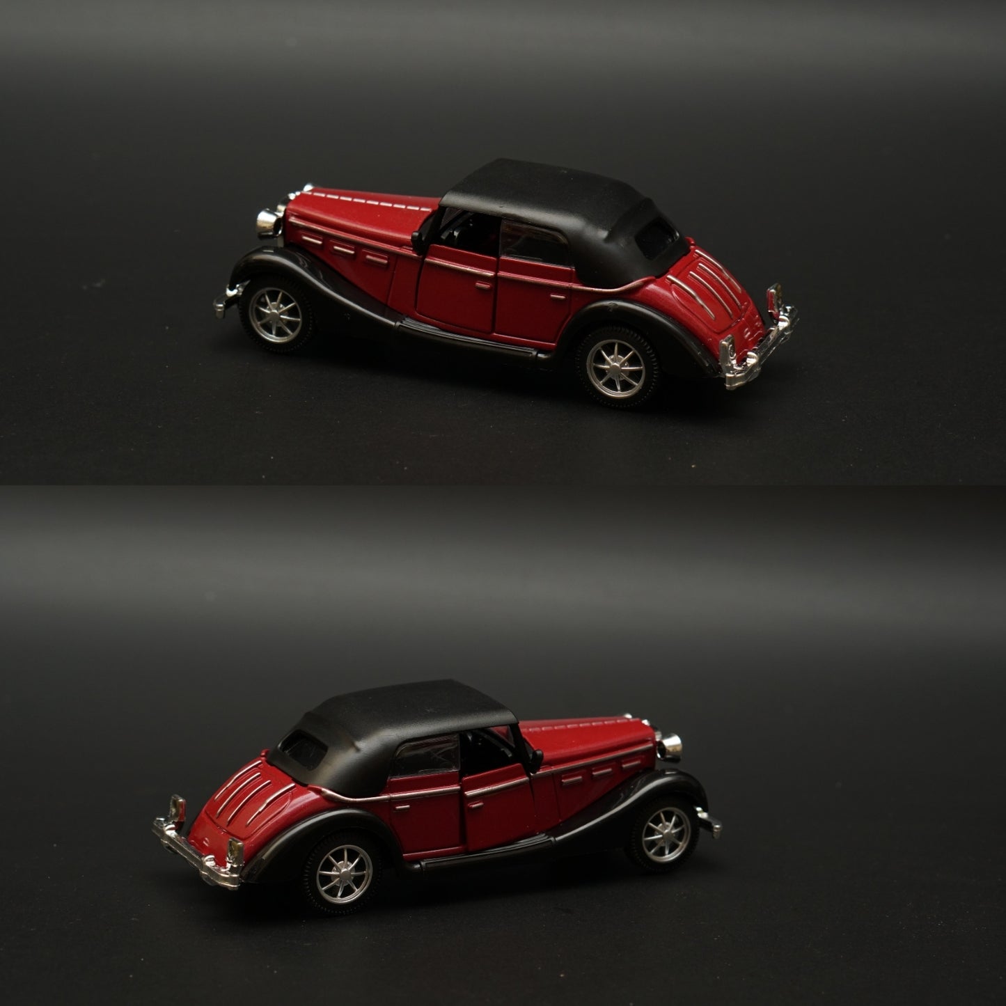 1:36 1932 Horch Vintage Car Brown (Hard top) -  Kunju Vandi  