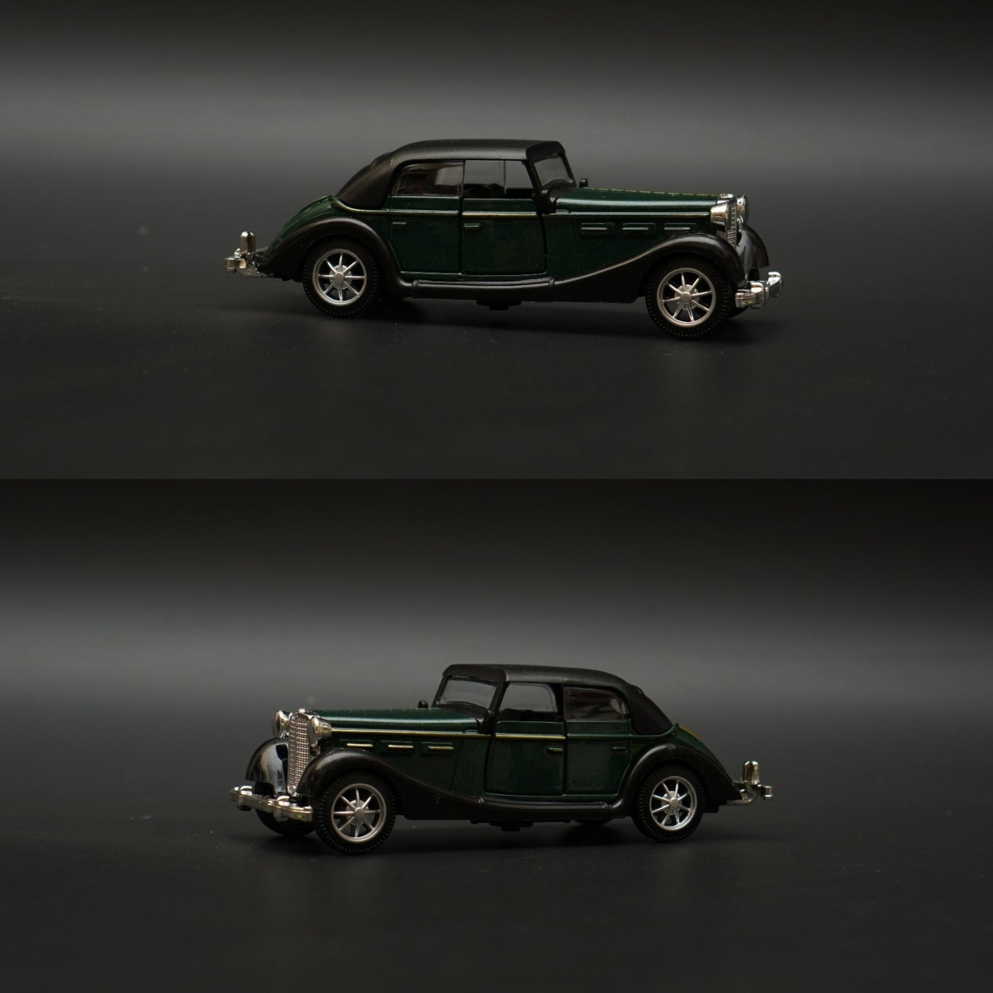 1:36 1932 Horch Vintage Car Green (Hard top) -  Kunju Vandi  