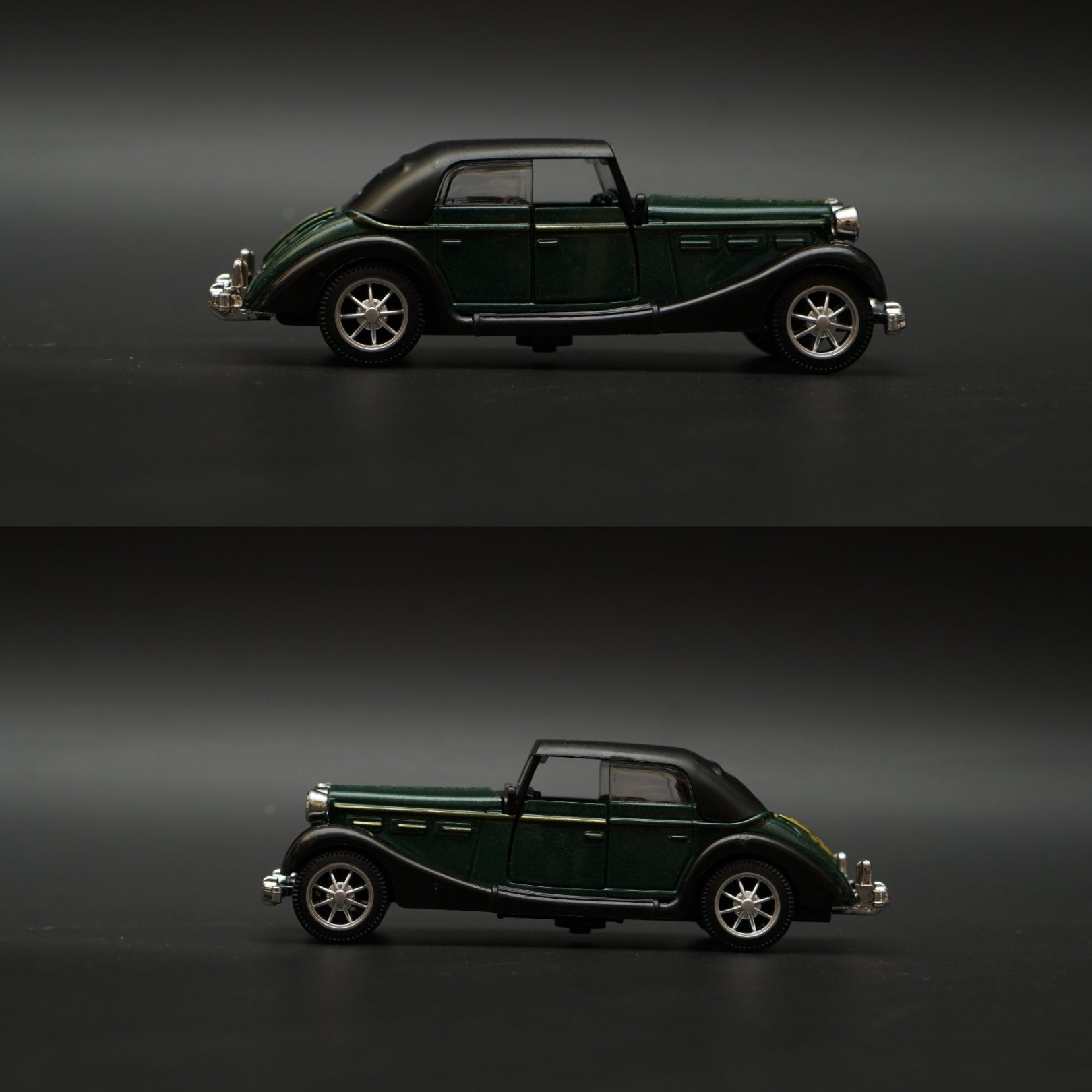 1:36 1932 Horch Vintage Car Green (Hard top) -  Kunju Vandi  