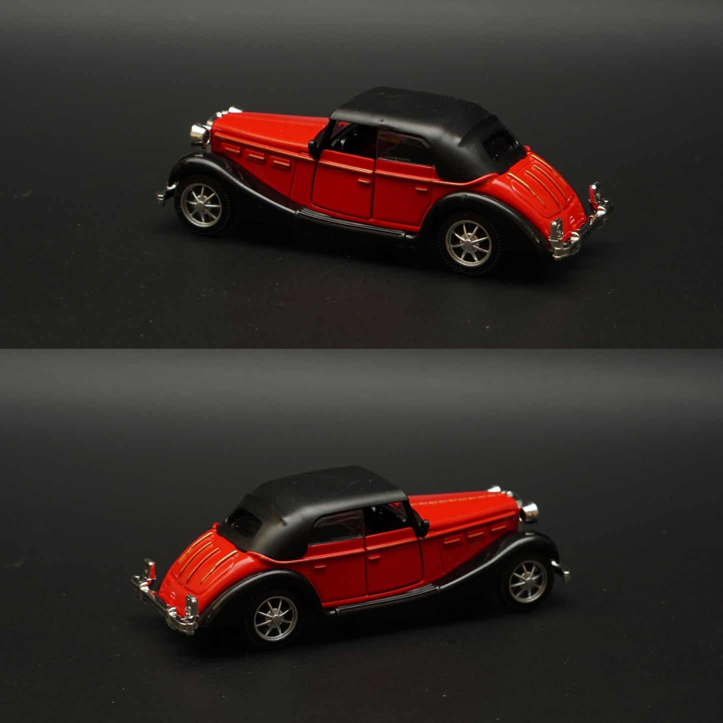 1:36 1932 Horch Vintage Car Red (Hard top) -  Kunju Vandi  