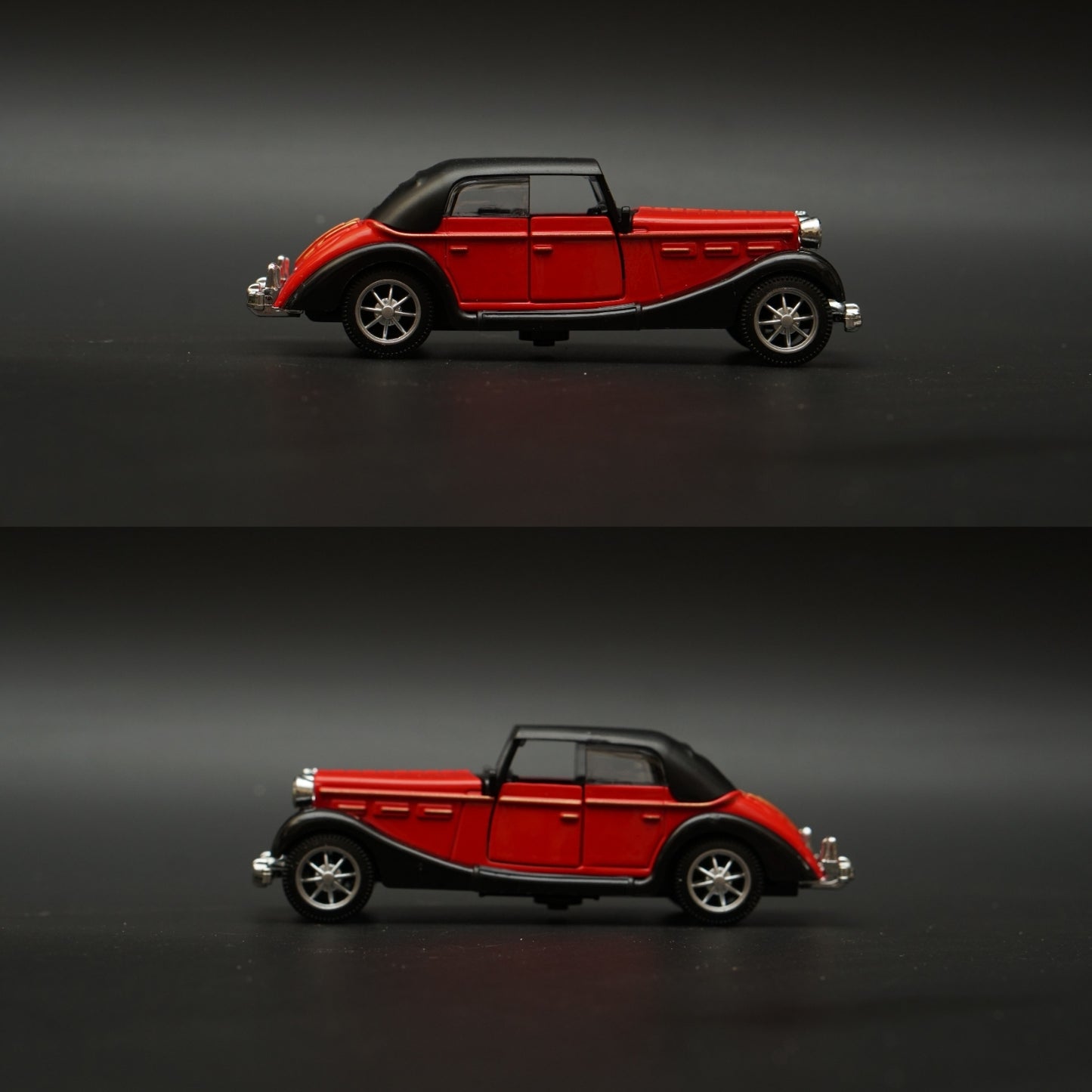 1:36 1932 Horch Vintage Car Red (Hard top) -  Kunju Vandi  