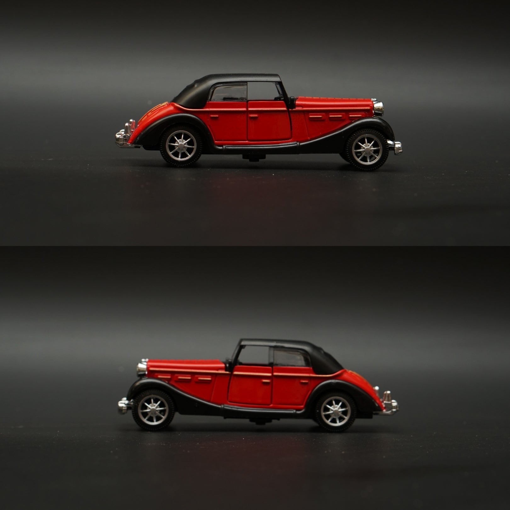 1:36 1932 Horch Vintage Car Red (Hard top) -  Kunju Vandi  