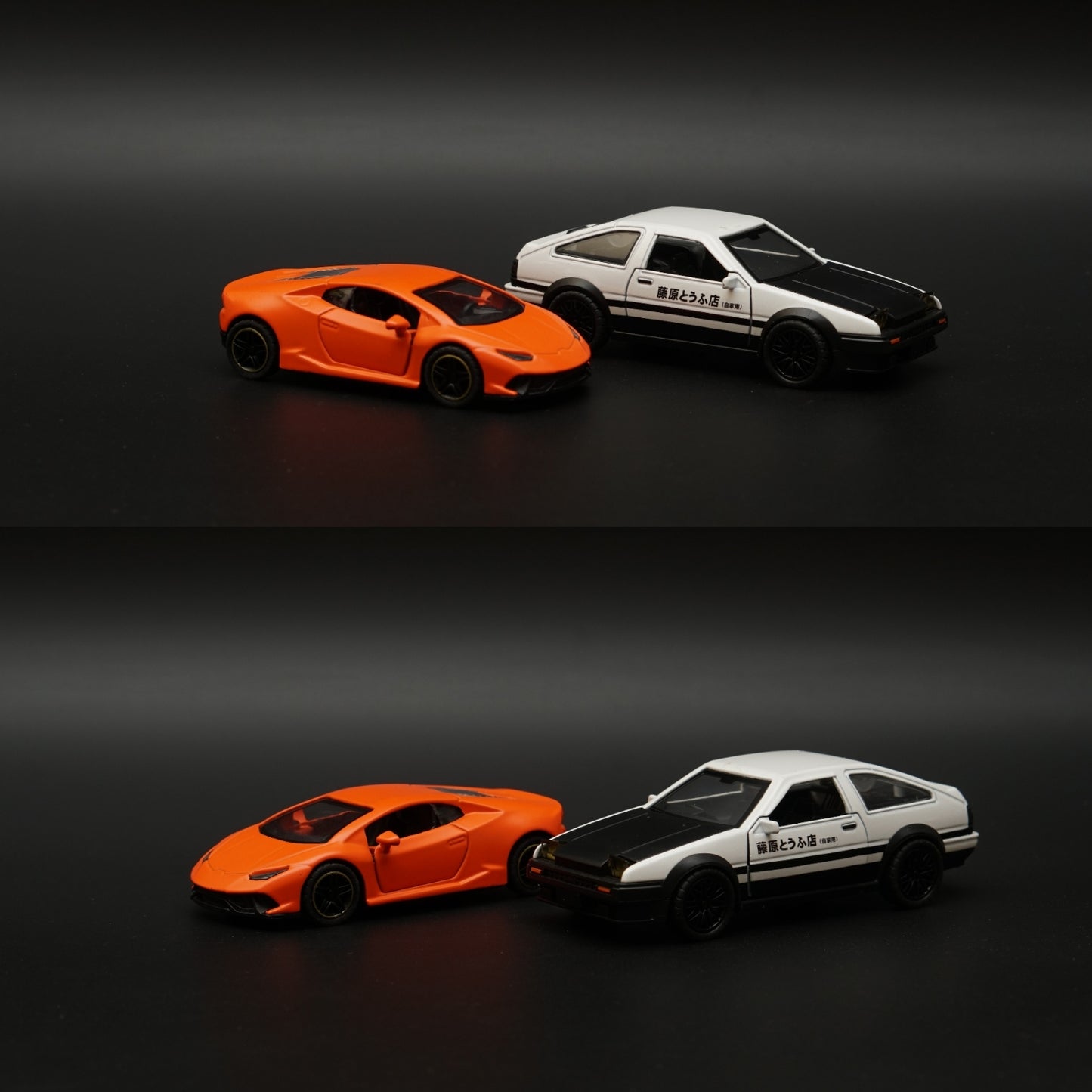 1:36 AE86 , 1:43 lambo Orange , Diecast Combo -  Kunju Vandi  