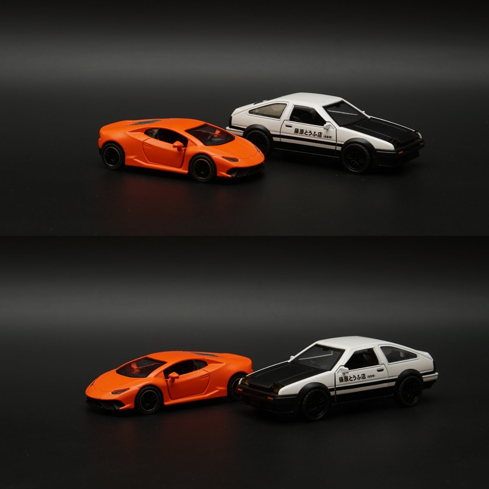1:36 AE86 , 1:43 lambo Orange , Diecast Combo -  Kunju Vandi  
