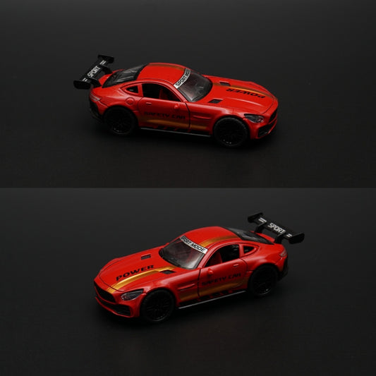 1:36 AMG GT Diecast Red ( Yellow Strips ) -  Kunju Vandi  