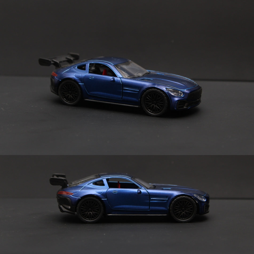 1:36 Amg GT Diecast Blue -  Kunju Vandi  