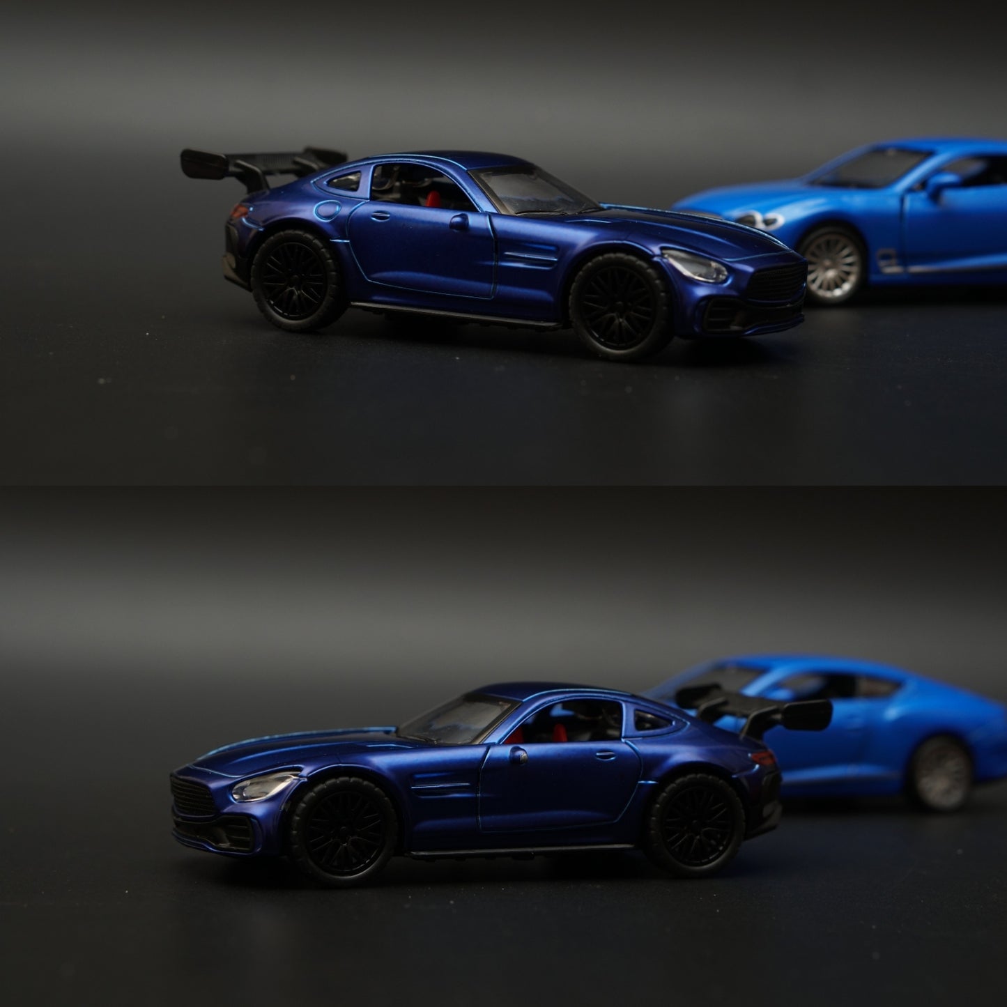 1:36 Amg Gt , Bentley Diecast combo (Blue,Blue) -  Kunju Vandi  
