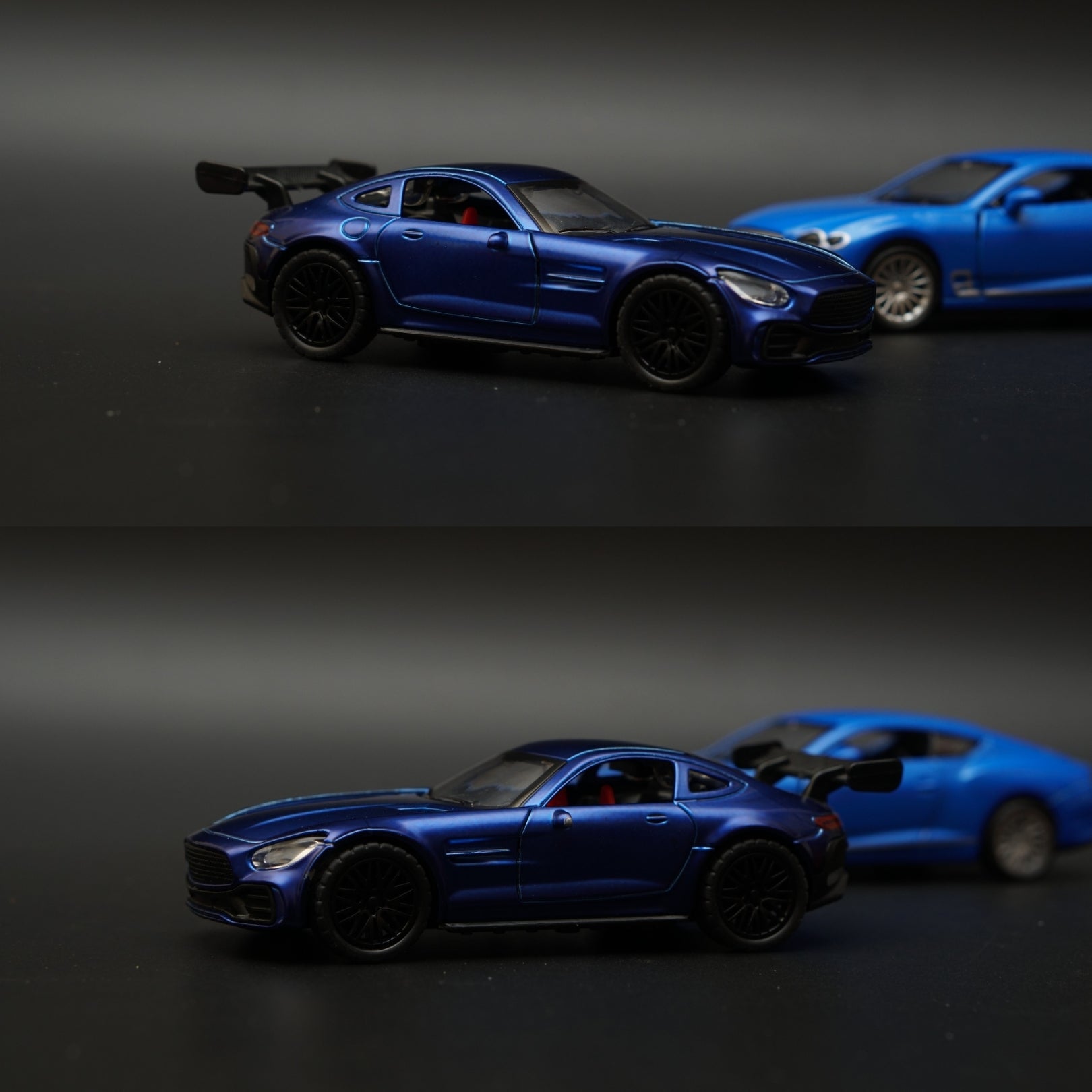 1:36 Amg Gt , Bentley Diecast combo (Blue,Blue) -  Kunju Vandi  
