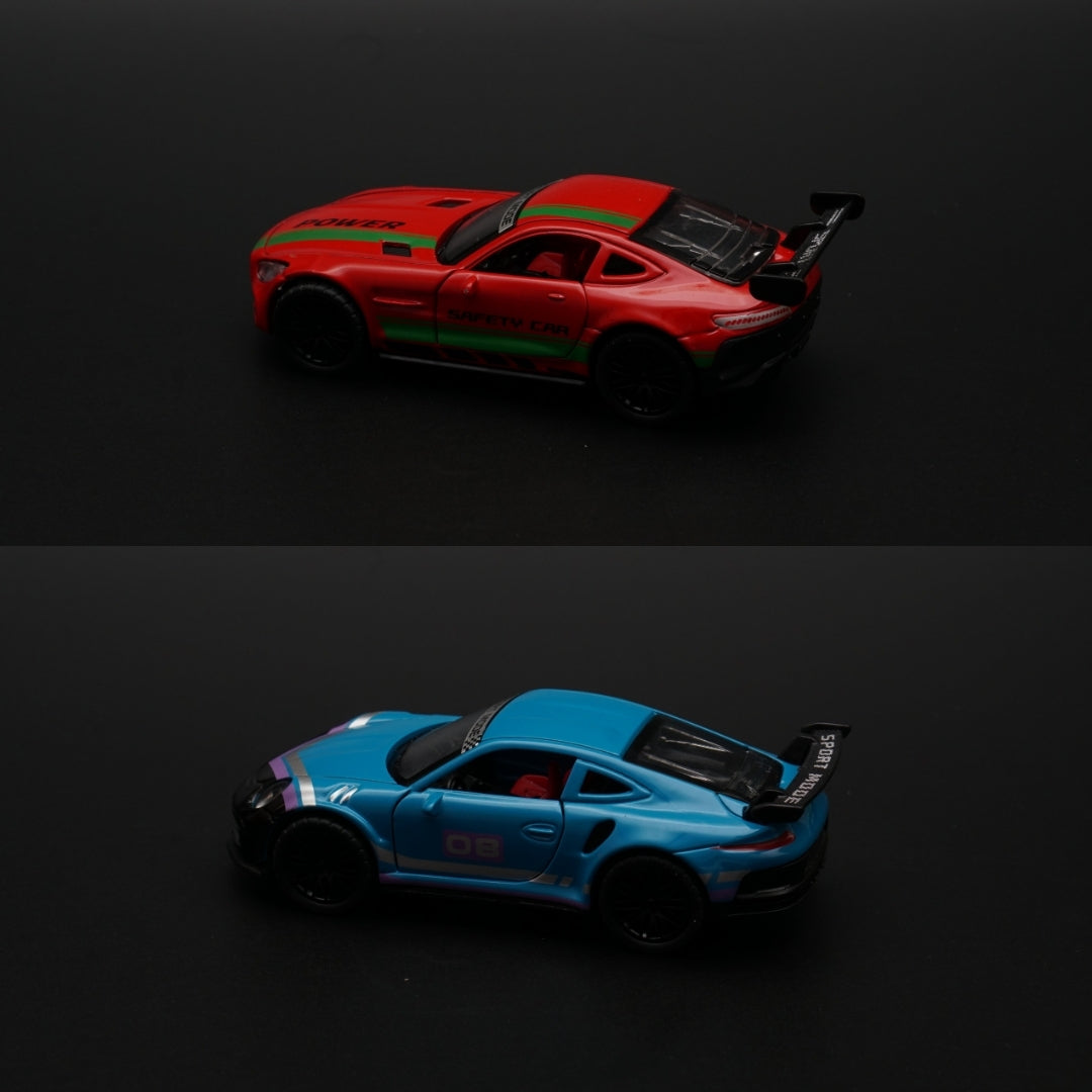 1:36 Amg Gt , Porsche Diecast Combo (2) -  Kunju Vandi  