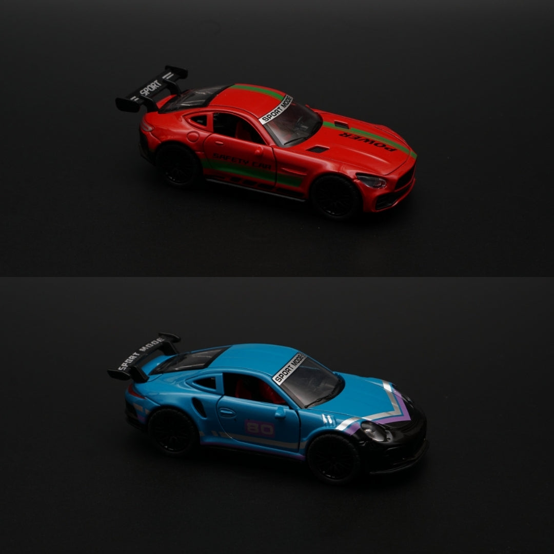 1:36 Amg Gt , Porsche Diecast Combo (2) -  Kunju Vandi  