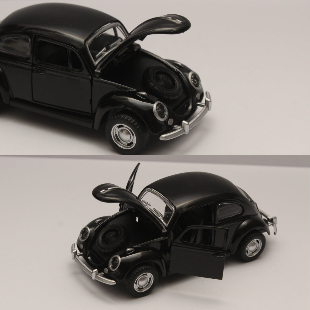 1:36 Beetle Metal Body Black Diecast -  Kunju Vandi  