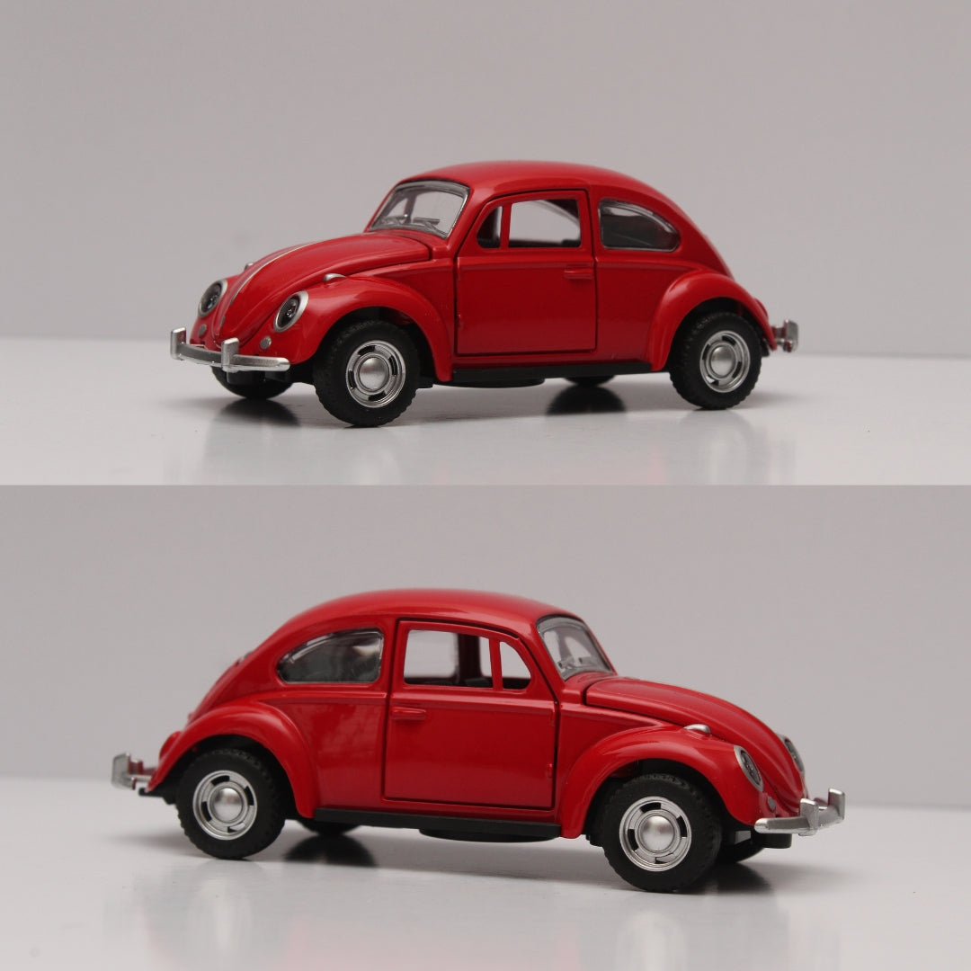 1:36 Beetle Metal Body Red Diecast -  Kunju Vandi  