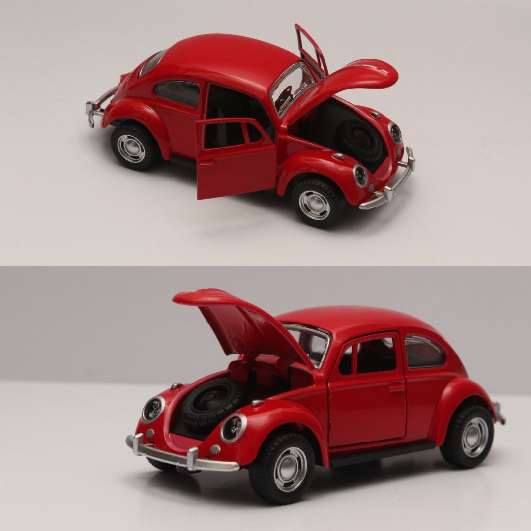 1:36 Beetle Metal Body Red Diecast -  Kunju Vandi  