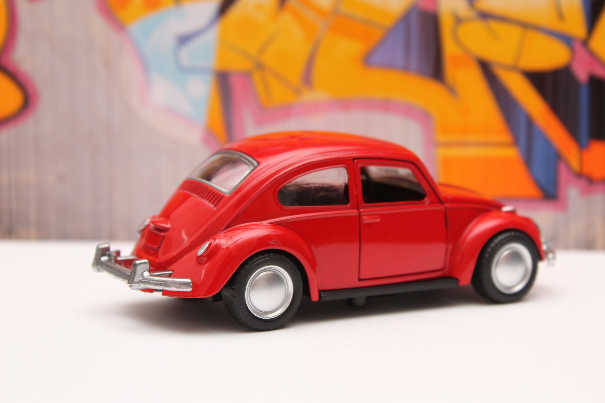 1:36 Beetle Metal Body Red -  Kunju Vandi  
