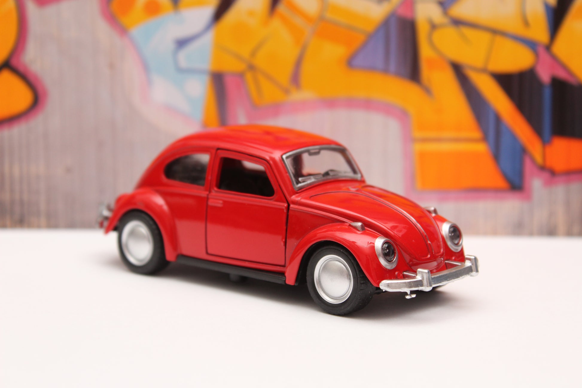 1:36 Beetle Metal Body Red -  Kunju Vandi  