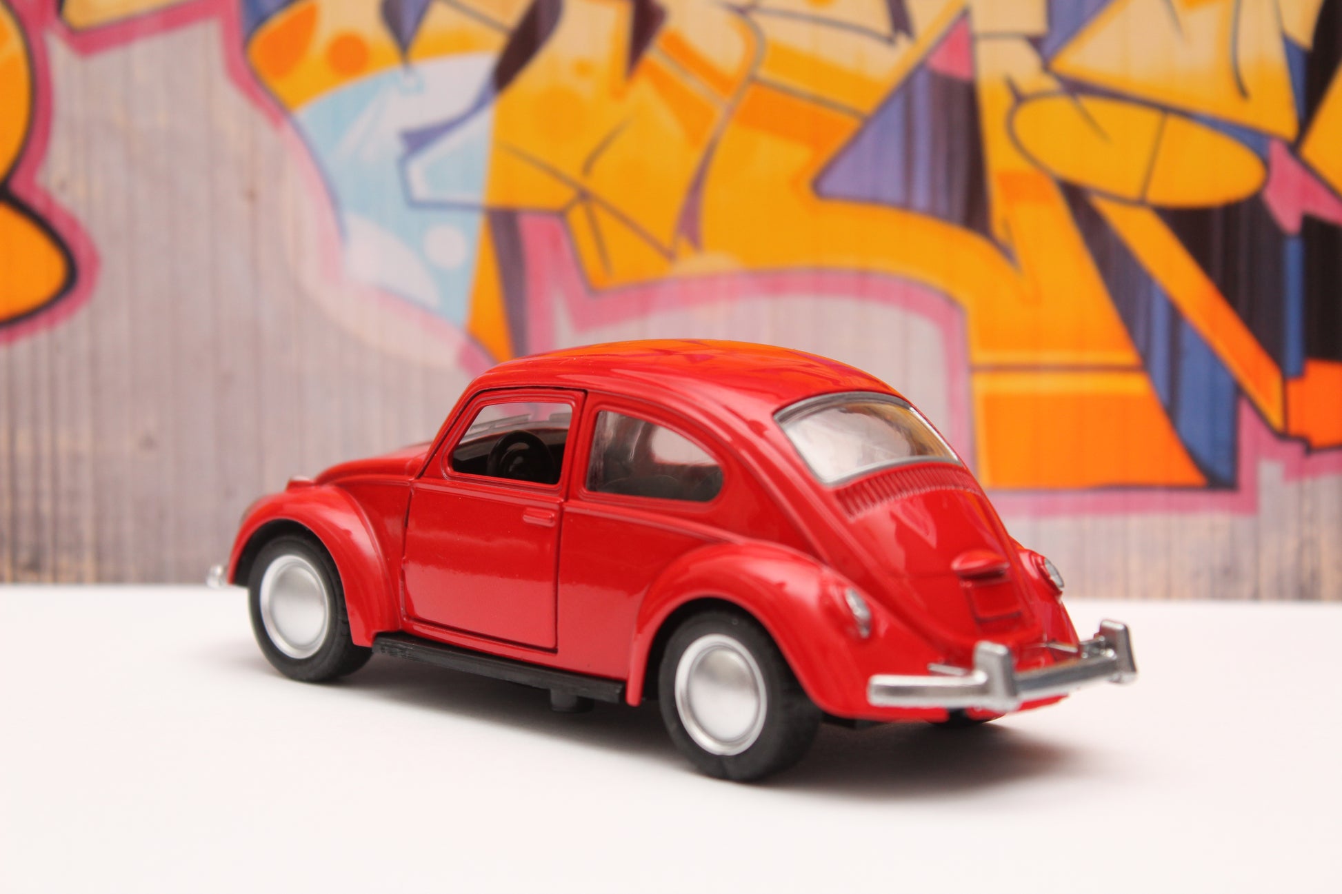1:36 Beetle Metal Body Red -  Kunju Vandi  