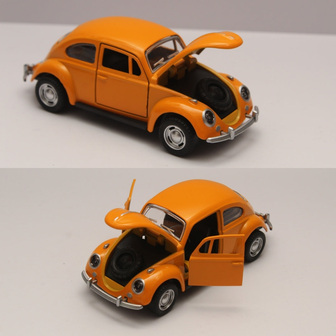 1:36 Beetle Metal Body Yellow Diecast -  Kunju Vandi  