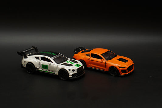 1:36 Bentley , Mustang Diecast Combo (Green Livery, Orange) -  Kunju Vandi  