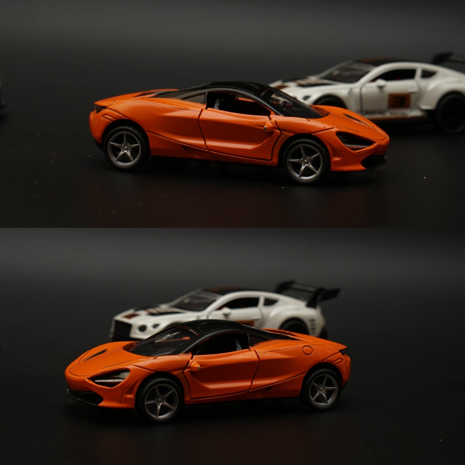 1:36 Bentley (Yellow Livery), McLaren (Orange) Diecast Combo -  Kunju Vandi  