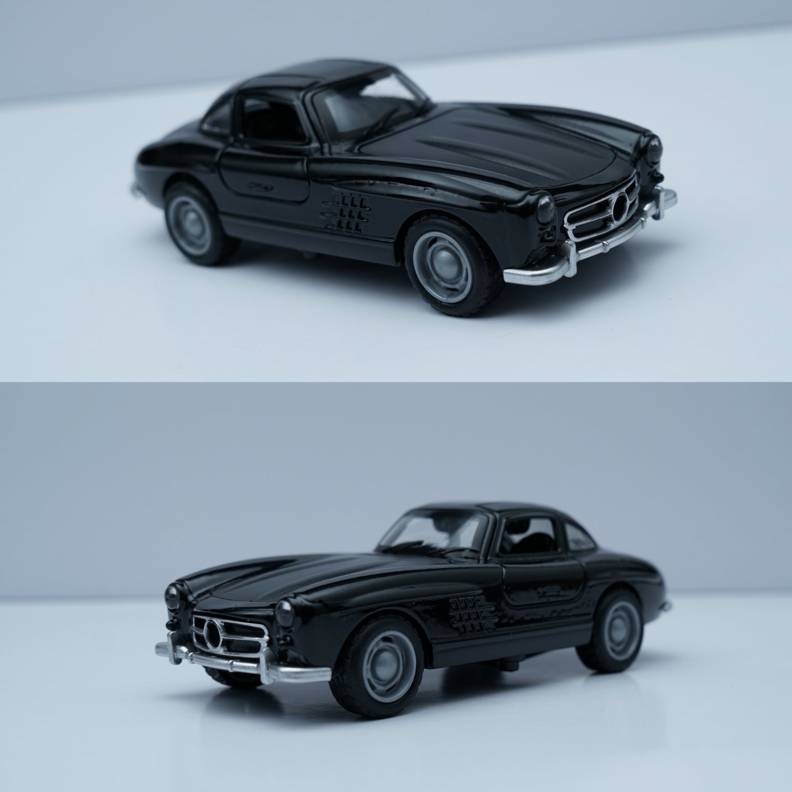 1:36 Benz 300 SL Diecast (Black) -  Kunju Vandi  