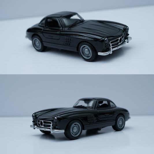 1:36 Benz 300 SL Diecast (Black) -  Kunju Vandi  