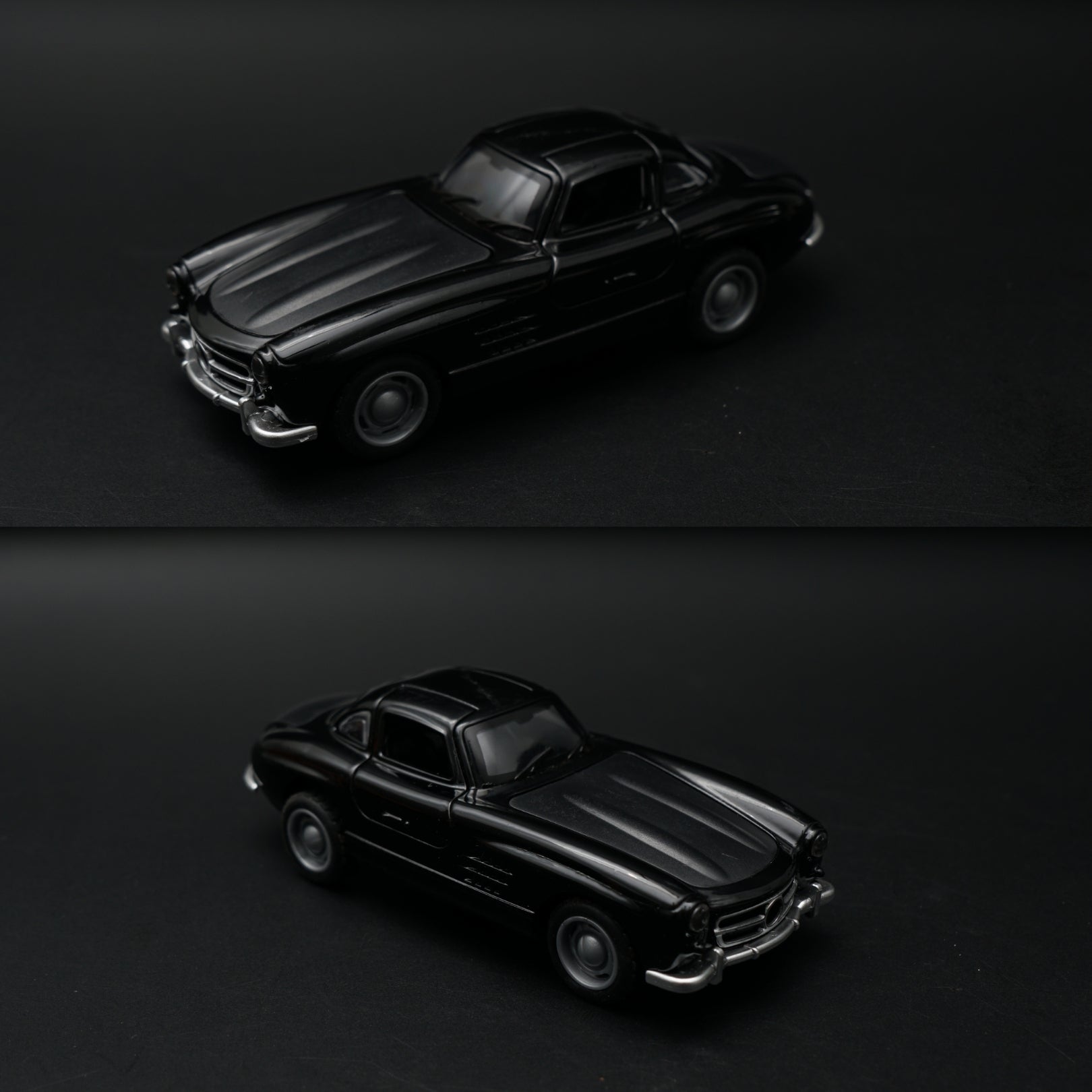 1:36 Benz 300 SL Diecast (Black) -  Kunju Vandi