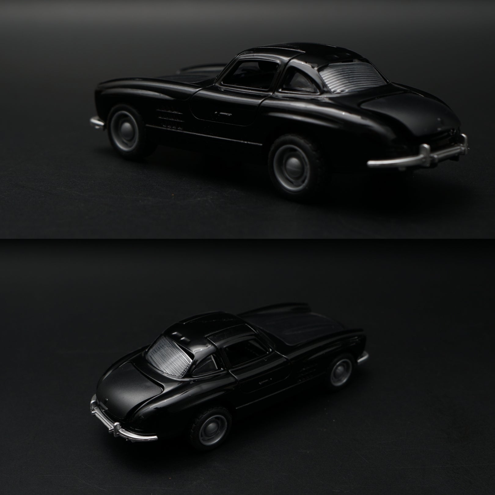 1:36 Benz 300 SL Diecast (Black) -  Kunju Vandi