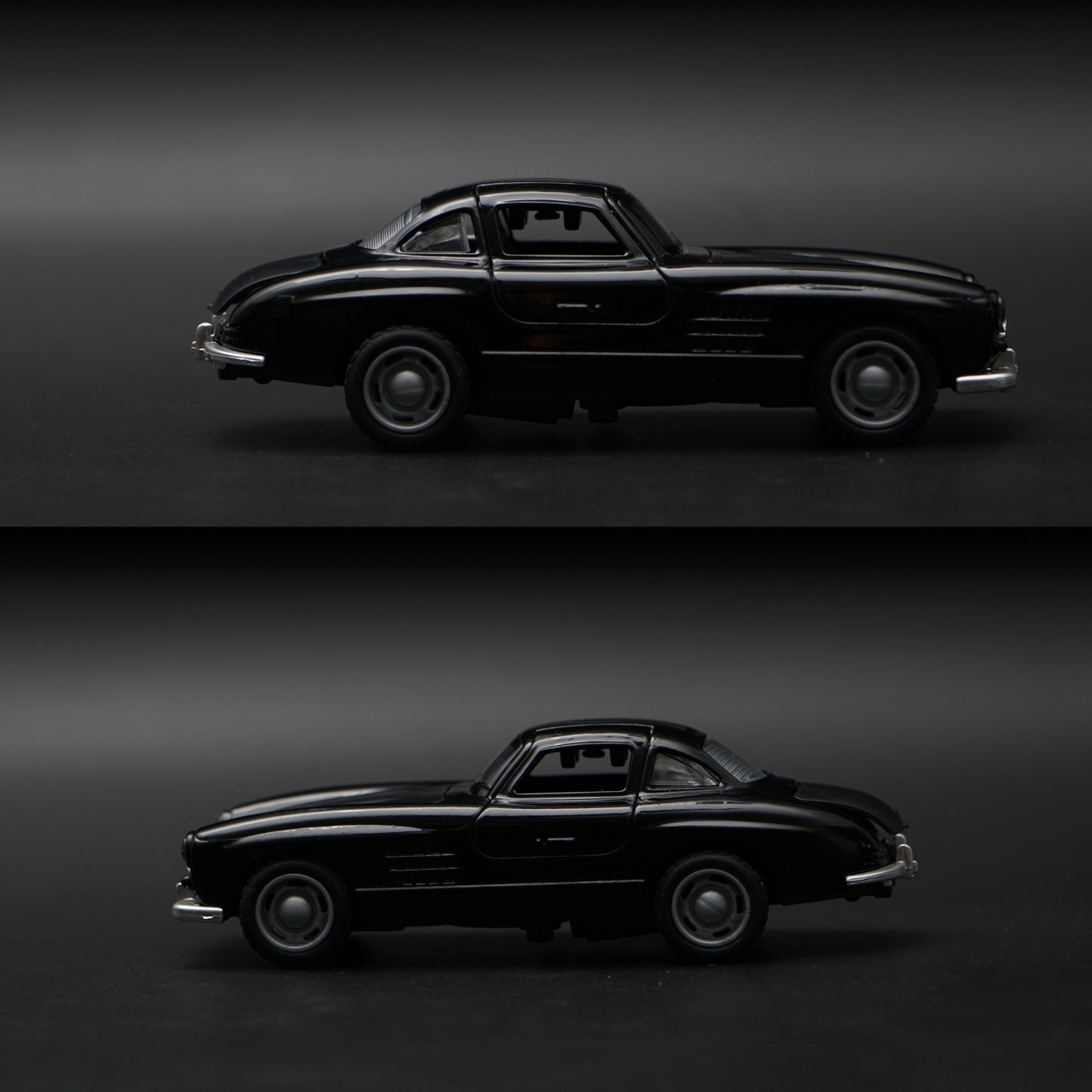 1:36 Benz 300 SL Diecast (Black) -  Kunju Vandi