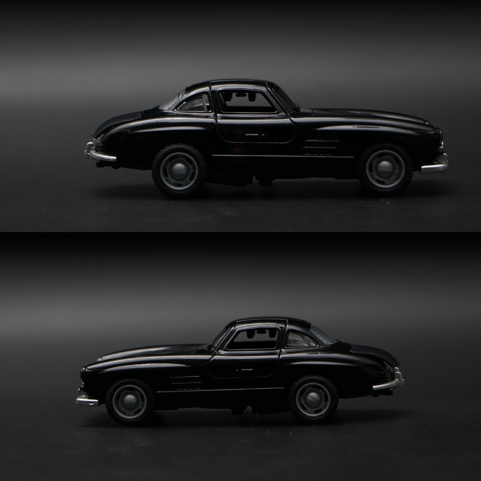 1:36 Benz 300 SL Diecast (Black) -  Kunju Vandi