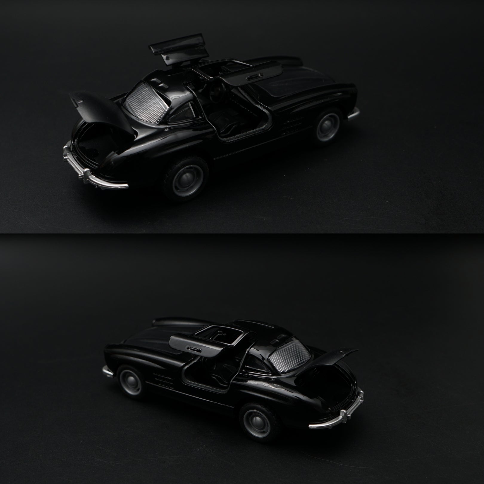 1:36 Benz 300 SL Diecast (Black) -  Kunju Vandi