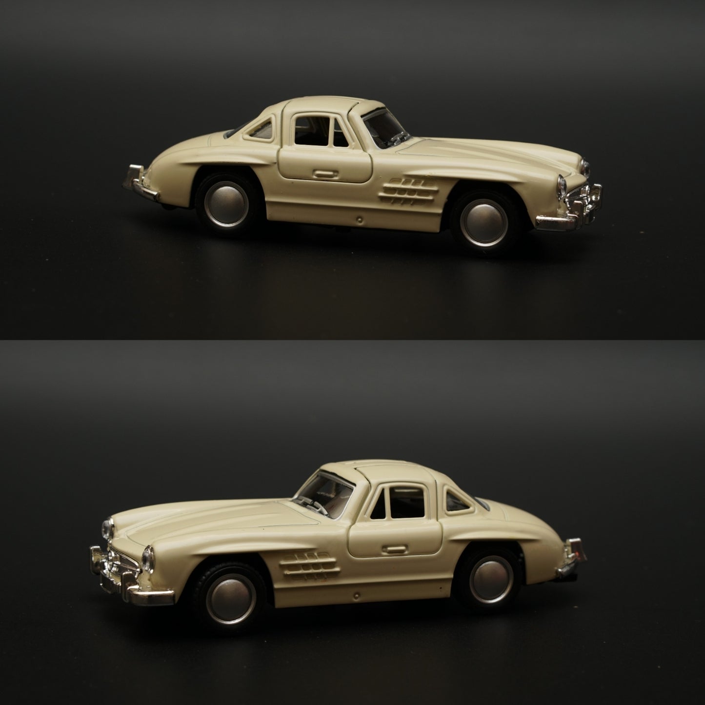 1:36 Benz 300 SL Diecast (Ivory) -  Kunju Vandi  