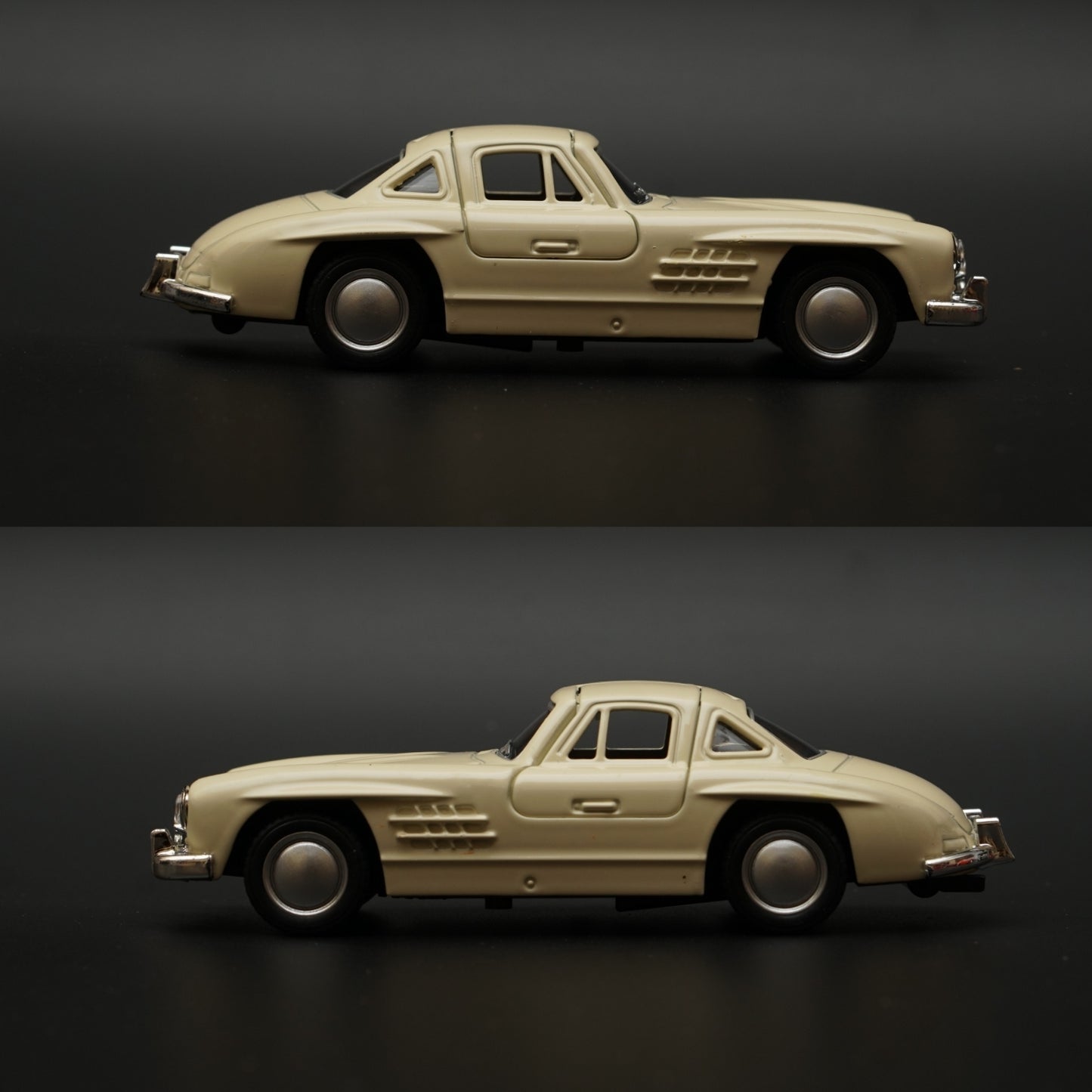 1:36 Benz 300 SL Diecast (Ivory) -  Kunju Vandi  
