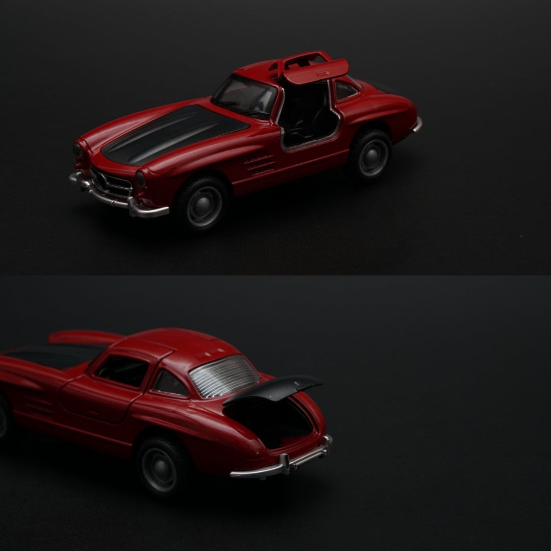 1:36 Benz 300 SL With Lights (Red) -  Kunju Vandi  