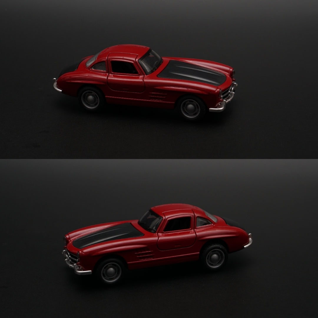 1:36 Benz 300 SL With Lights (Red) -  Kunju Vandi  