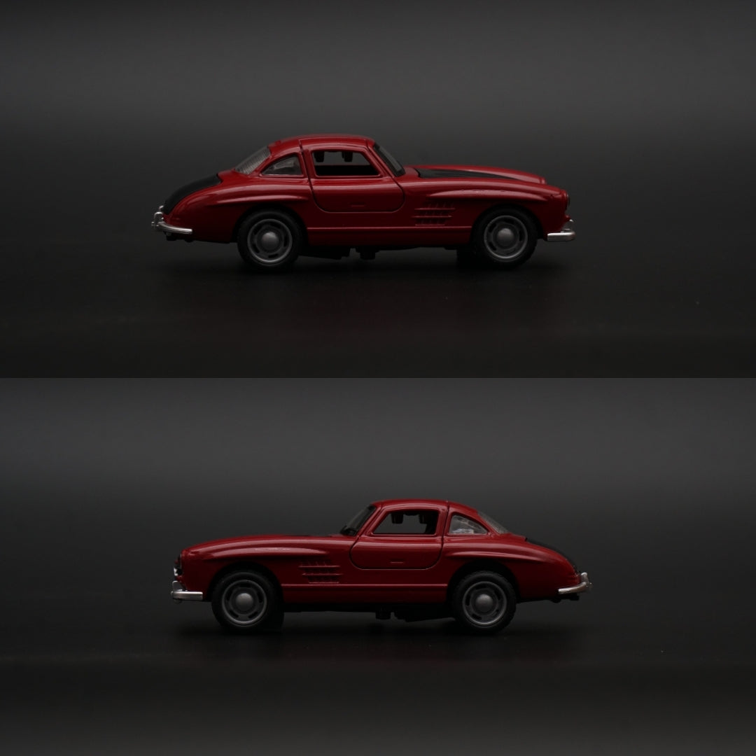 1:36 Benz 300 SL With Lights (Red) -  Kunju Vandi  
