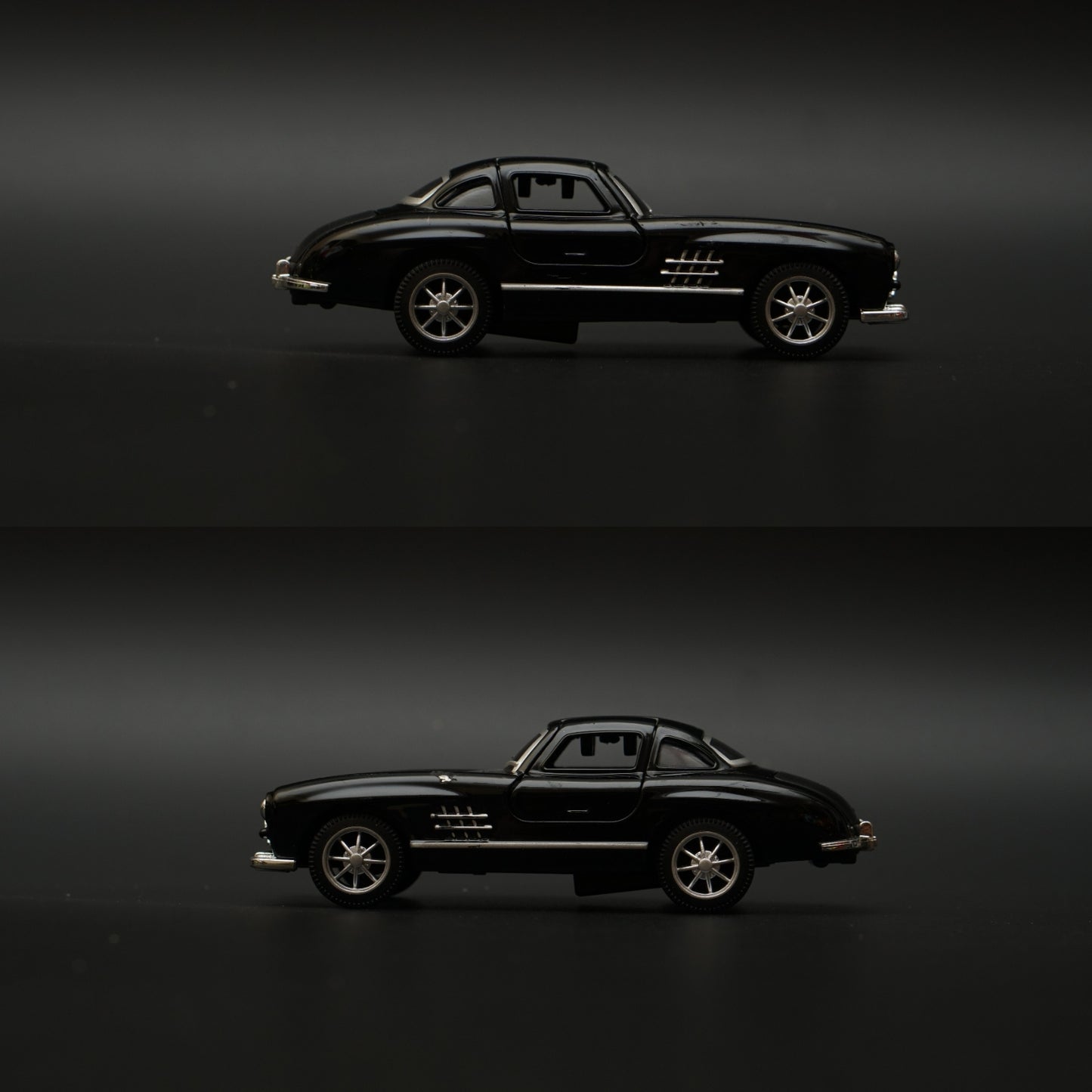1:36 Benz 300SL Diecast (Black) 11.5 Cm -  Kunju Vandi  