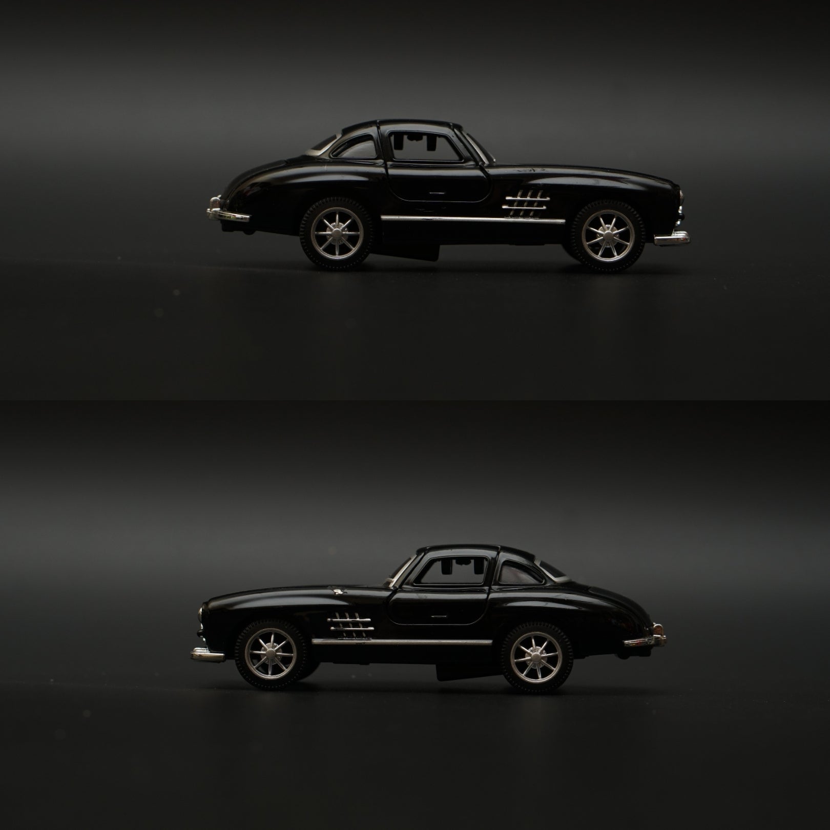 1:36 Benz 300SL Diecast (Black) 11.5 Cm -  Kunju Vandi  